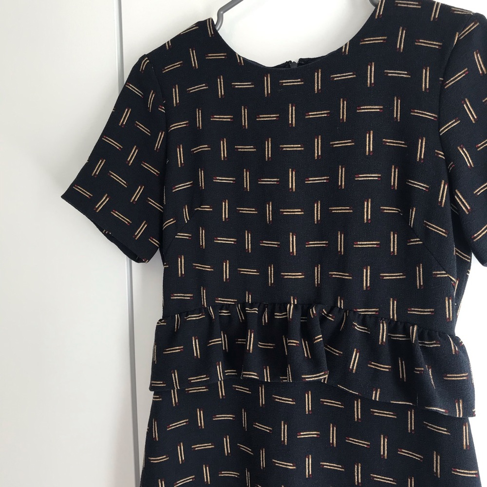 Club Monaco Bridette Matchstick Peplum Dress 2 - Picture 2 of 11